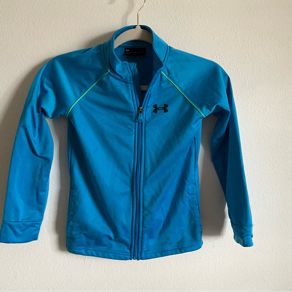Under Armour Kids Aqua Blue Athletic jacket 7